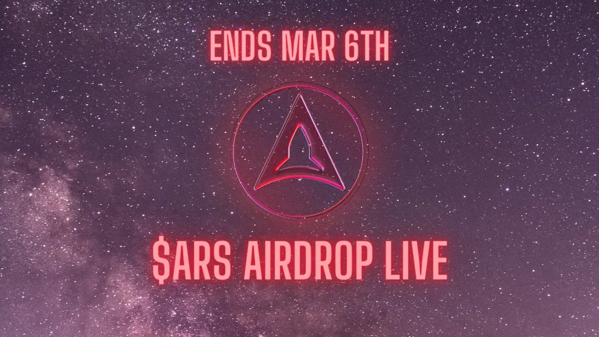 $ARS airdrop event is LIVE!