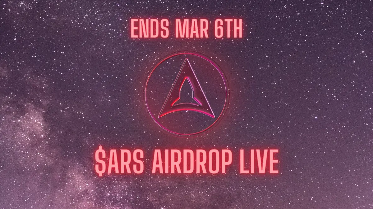 $ARS airdrop event is LIVE!