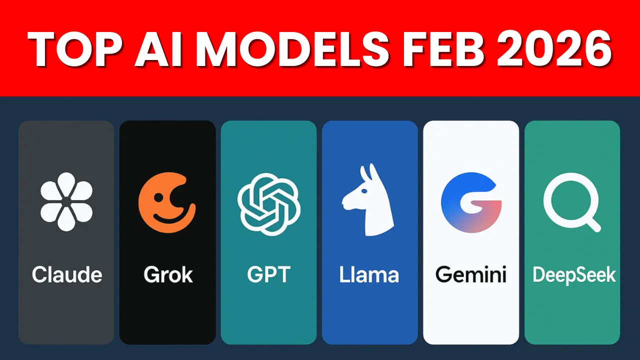 Top AI Models (Feb 2026)