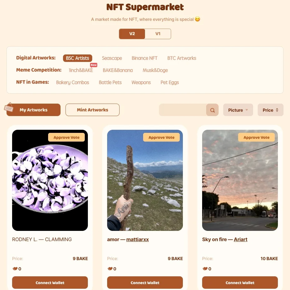 BakerySwap NFT Supermarket