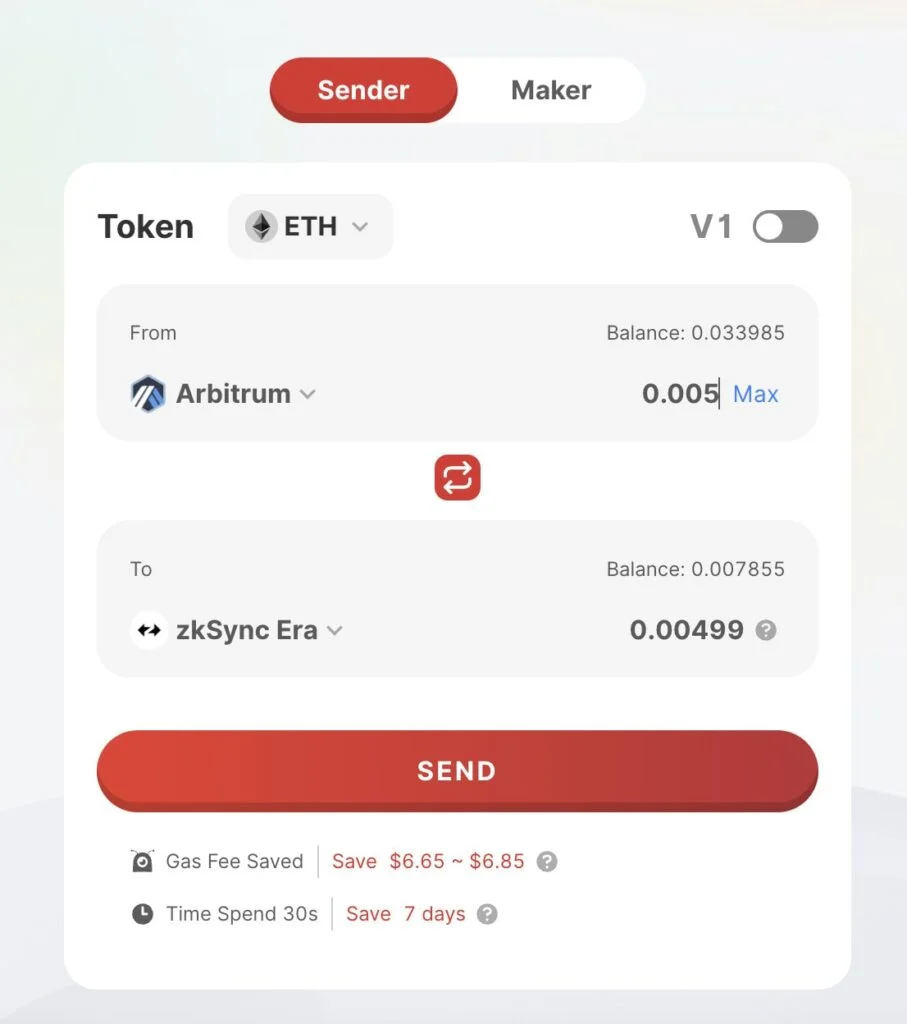 Bridge to zkSync Era with Orbiter Finance