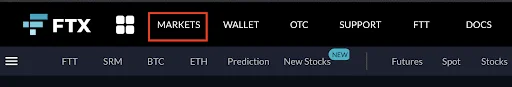 FTX markets
