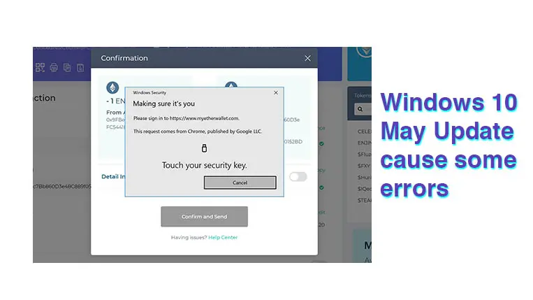 Windows 10 Error Ledger Nano S