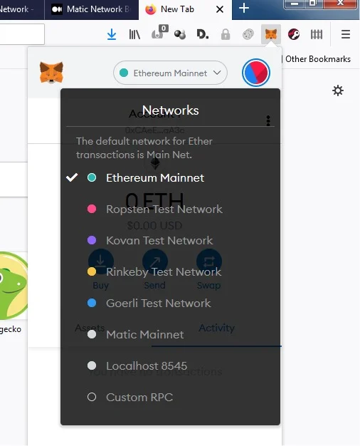 Connecting to BakerySwap