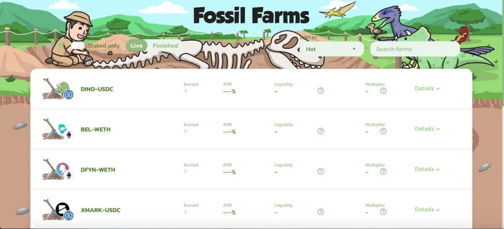 Dinoswap Fossil Farms