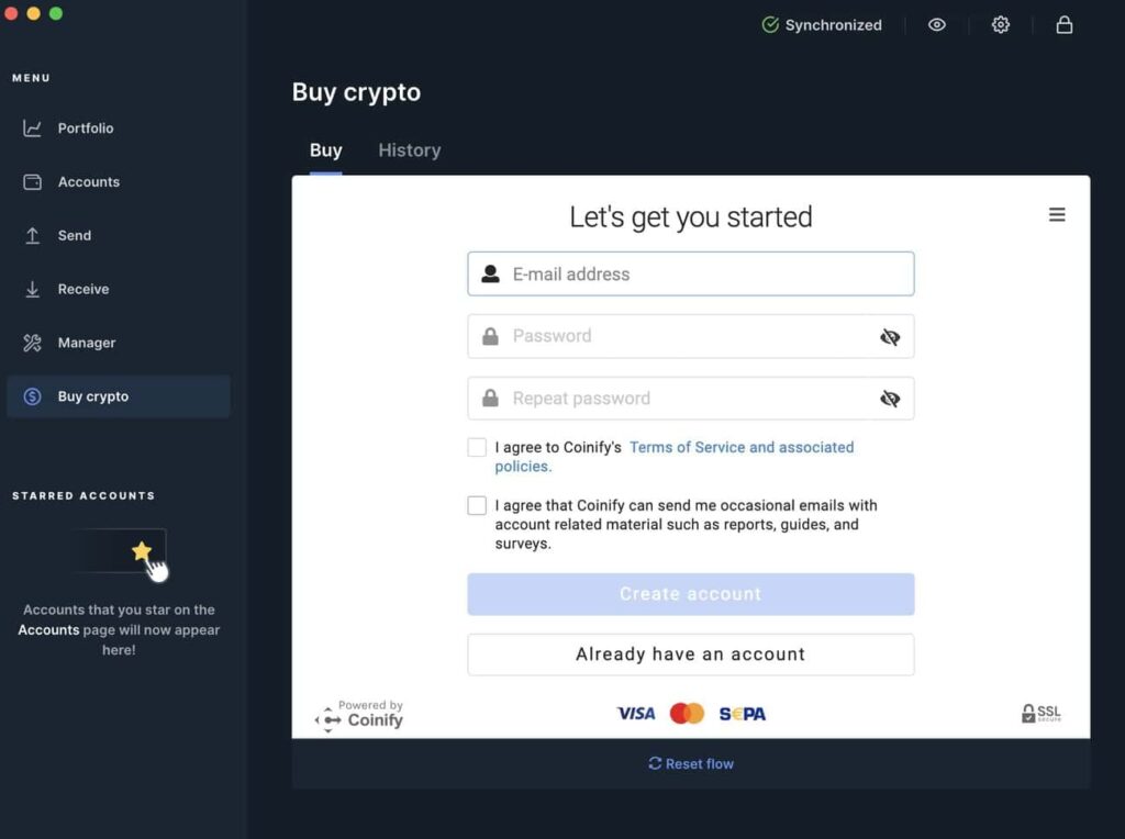 Create a Coinify account