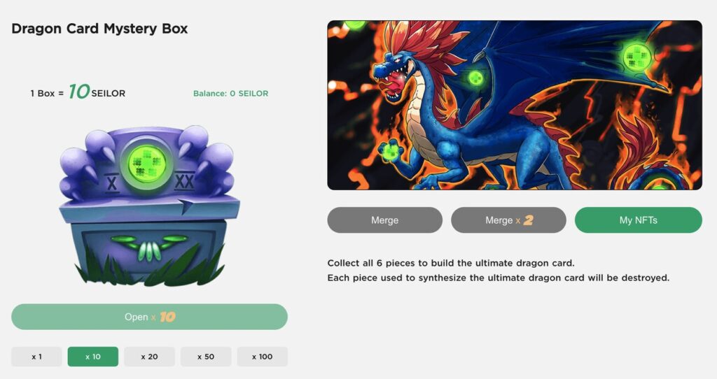 Collect 6 dragon card pieces on Kryptonite